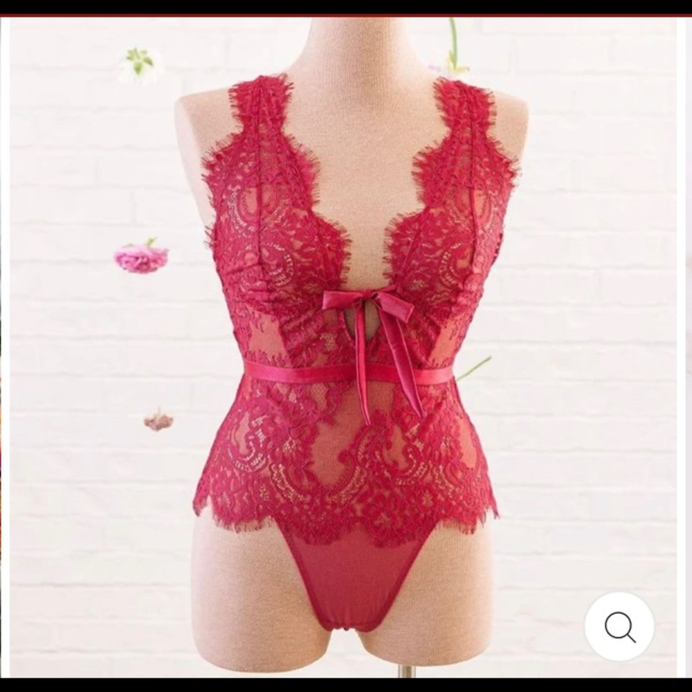 Shawn Johnson eyelash lace teddy